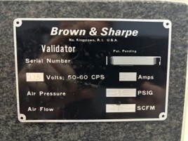 Photo Used BROWN & SHARPE Validator For Sale