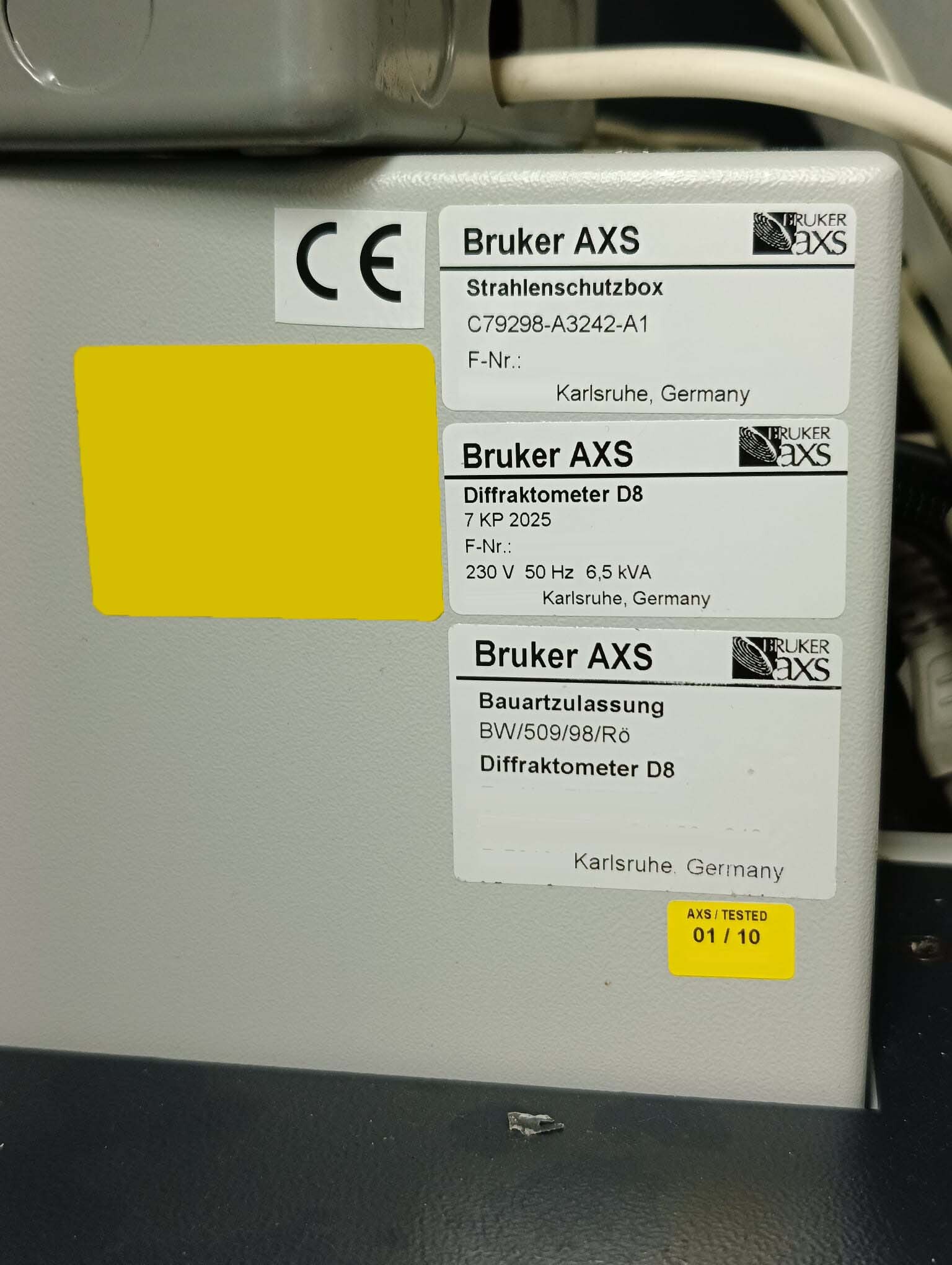 フォト（写真） 使用される BRUKER-AXS AXS D8 Discover 販売のために