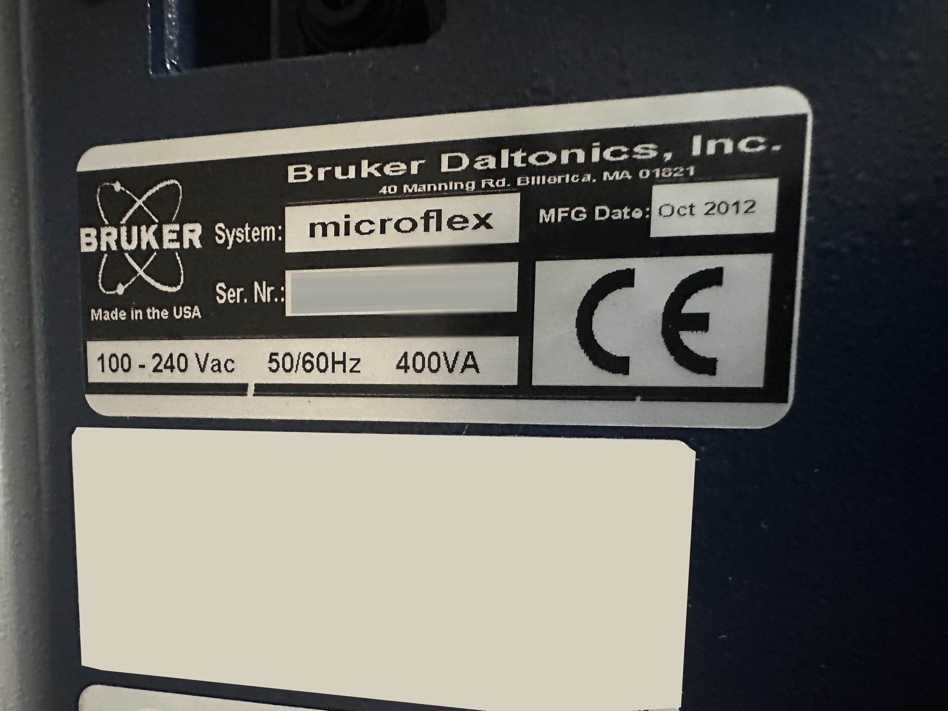 图为 已使用的 BRUKER-AXS MicroFlex LT 待售