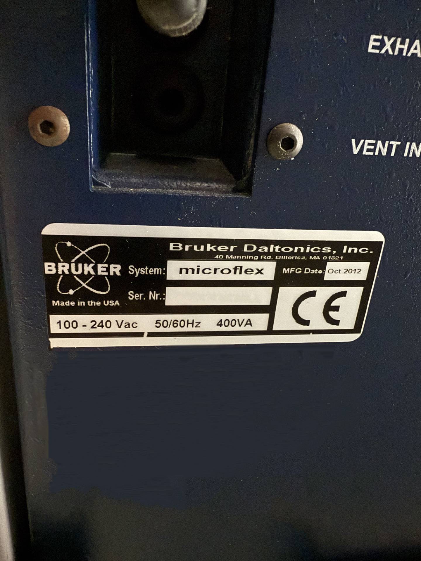 图为 已使用的 BRUKER-AXS MicroFlex LT 待售