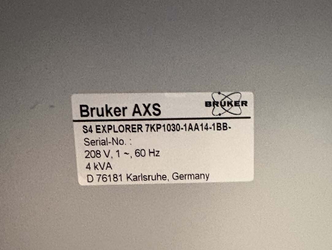Foto Verwendet BRUKER-AXS S4 Explorer Zum Verkauf