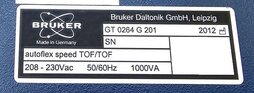 Photo Used BRUKER Autoflex Speed TOF/TOF For Sale