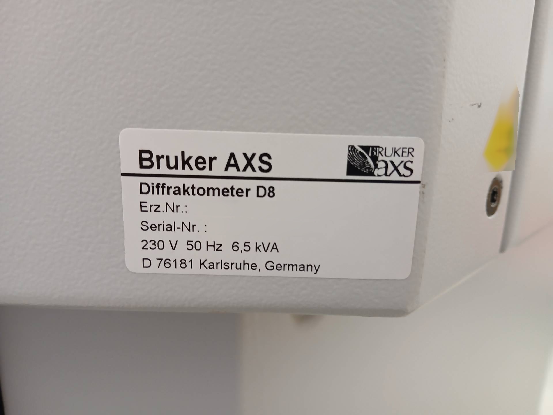 圖為 已使用的 BRUKER D8 Advance 待售