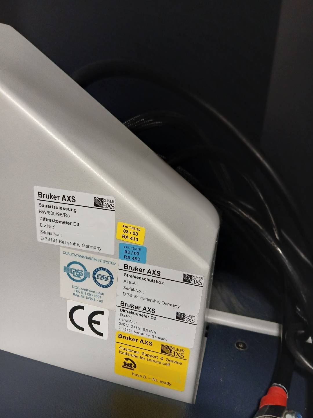 圖為 已使用的 BRUKER D8 Advance 待售