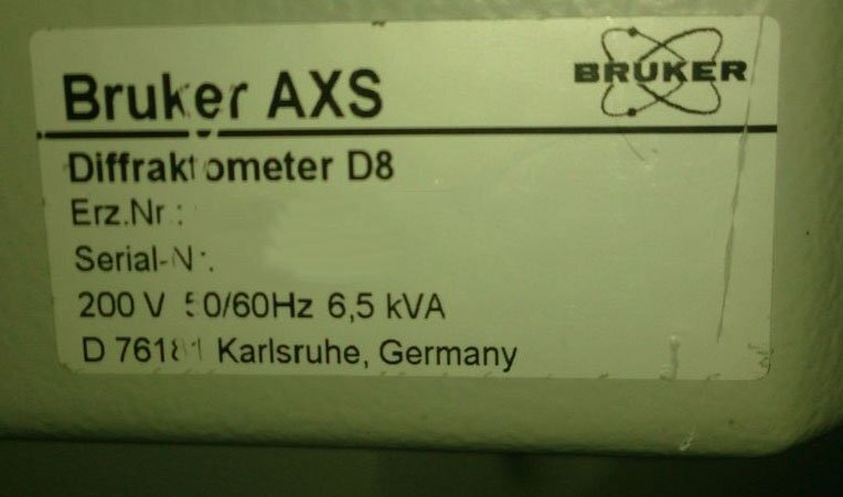 圖為 已使用的 BRUKER-AXS AXS D8 Discover 待售