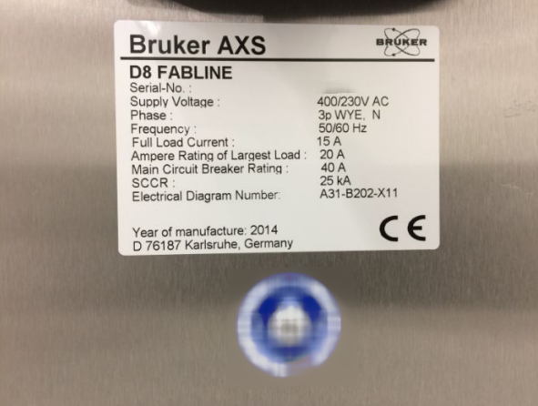 Foto Verwendet BRUKER D8 Fabline Zum Verkauf