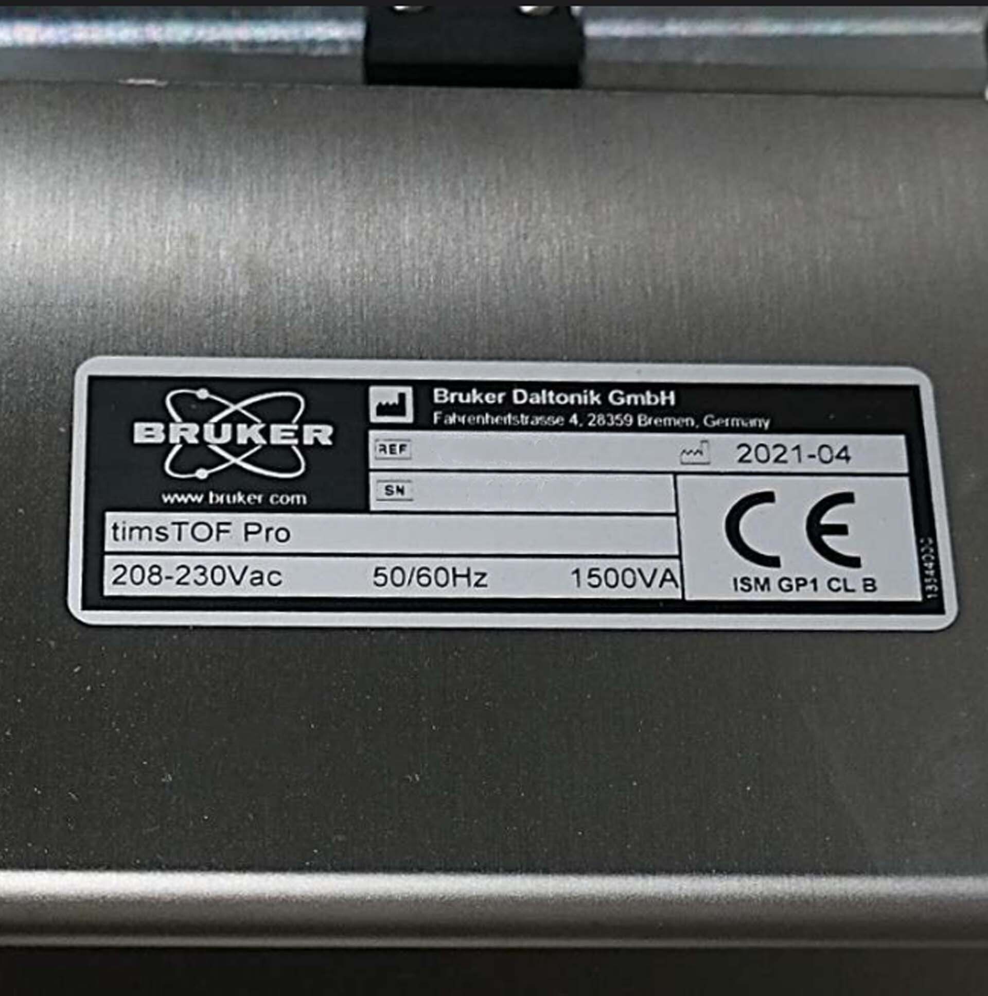 フォト（写真） 使用される BRUKER timsTOF Pro 販売のために