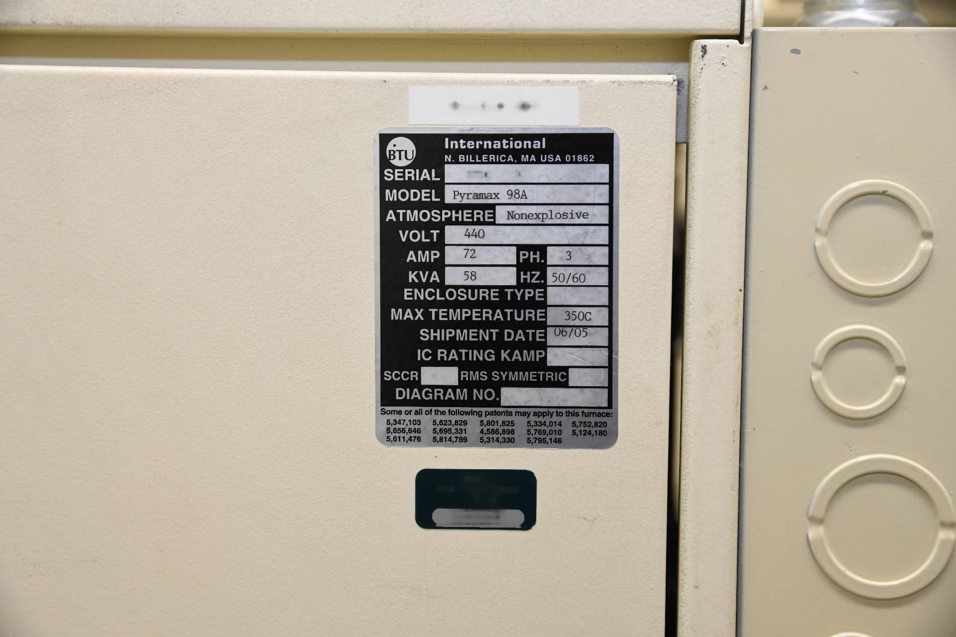사진 사용됨 BTU Pyramax 98A 판매용