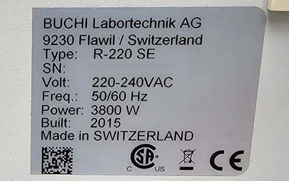 图为 已使用的 BUCHI R-220 SE 待售