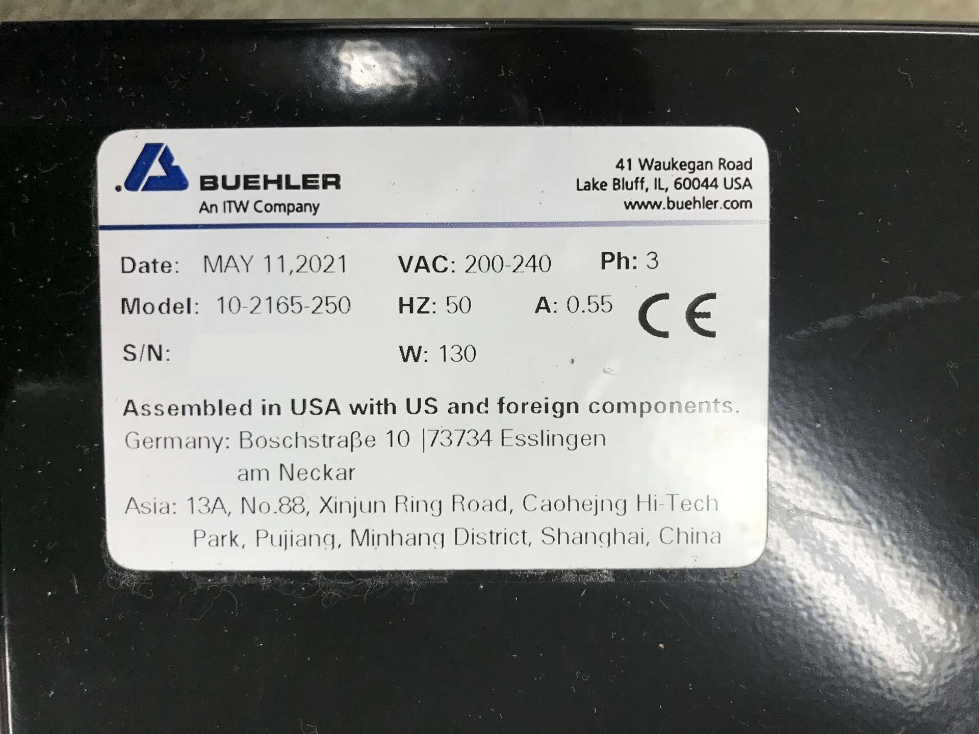 フォト（写真） 使用される BUEHLER 10-2165-250 販売のために