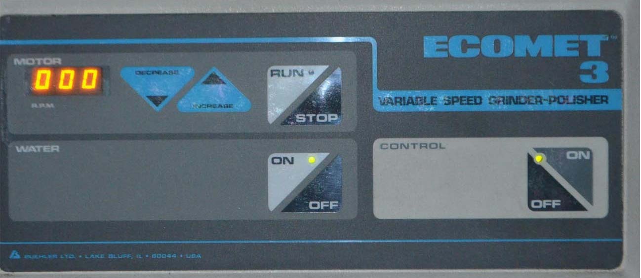 Photo Used BUEHLER ECOMET III For Sale