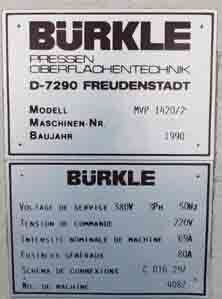 图为 已使用的 BURKLE D-7290 待售