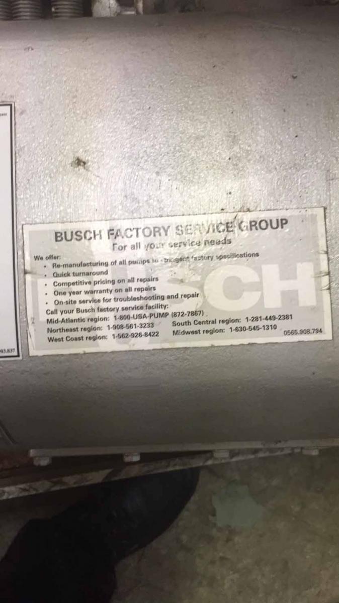 圖為 已使用的 BUSCH RAU250 B006 1001 待售