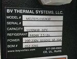 Photo Used BV THERMAL SYSTEM MCLT075-E1E2K10 For Sale