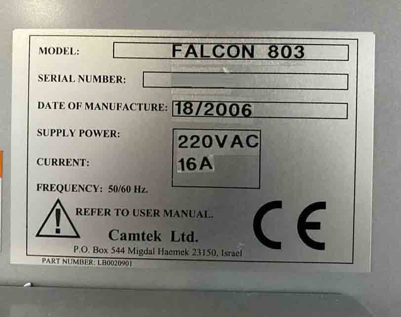 圖為 已使用的 CAMTEK Falcon 803 待售