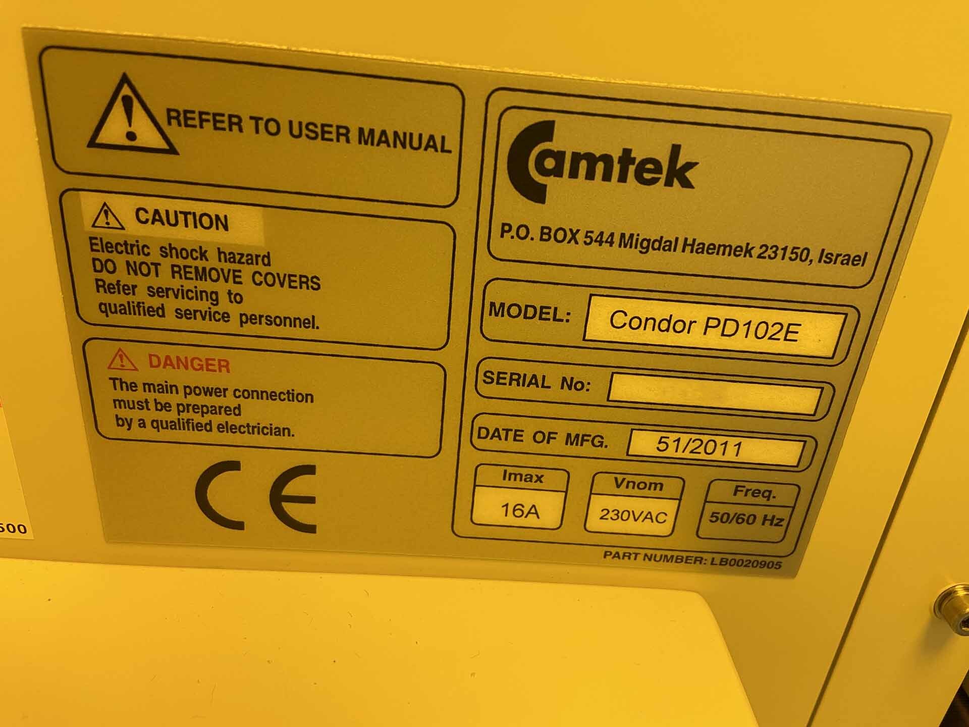 Photo Used CAMTEK Condor PD102E For Sale