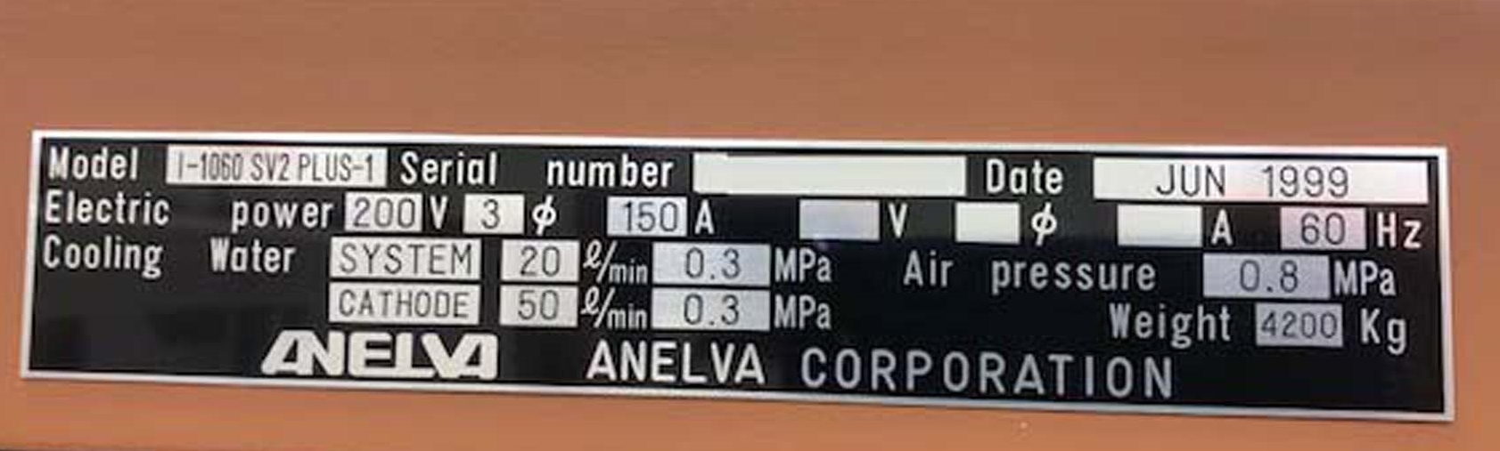 圖為 已使用的 CANON / ANELVA ILC 1060 待售