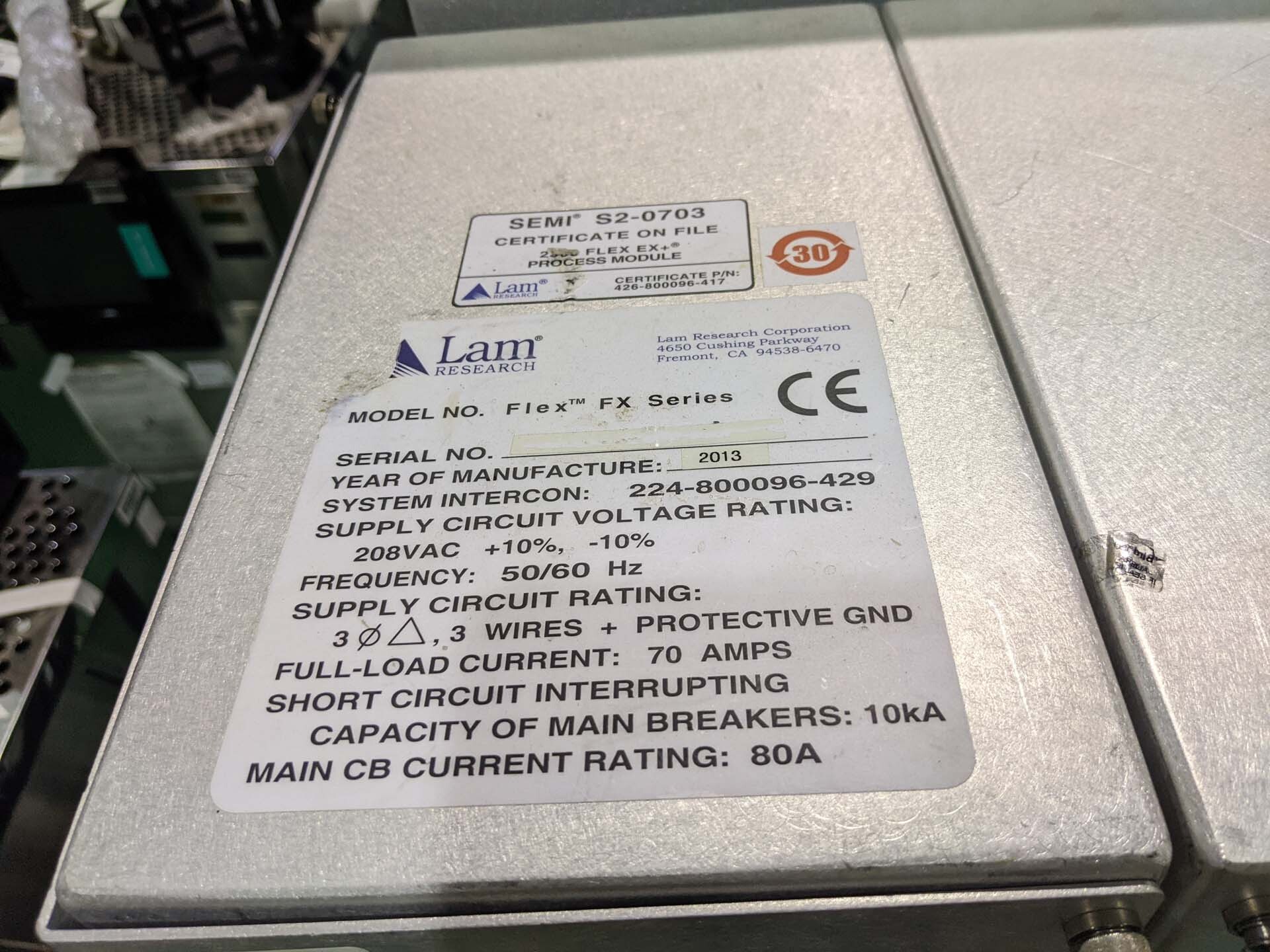 Photo Used LAM RESEARCH Flex Fx Series For Sale