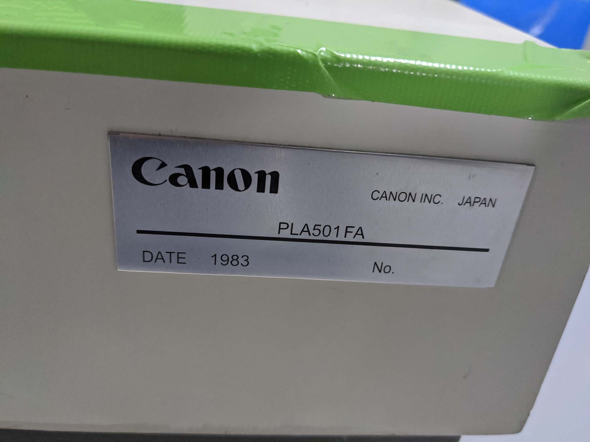 圖為 已使用的 CANON PLA 501 FA 待售