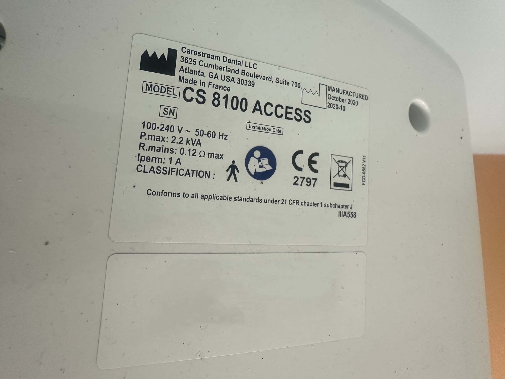 Foto Verwendet CARESTREAM CS 8100 Acess Zum Verkauf