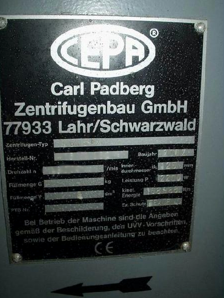 Photo Used CARL PADBERG CEPA Z81 SS For Sale