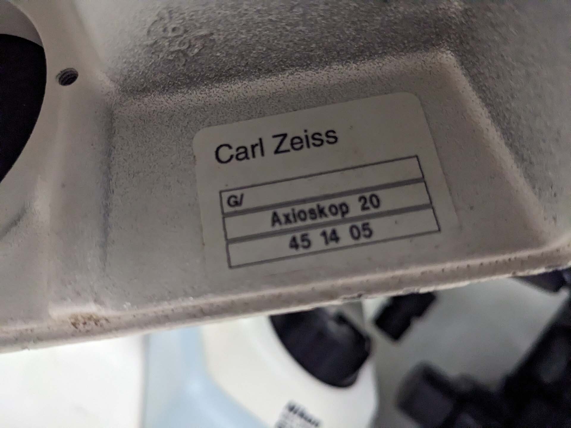 Foto Verwendet CARL ZEISS Axioskop 20 Zum Verkauf