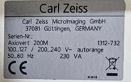 Foto Verwendet CARL ZEISS Axiovert 200M Zum Verkauf