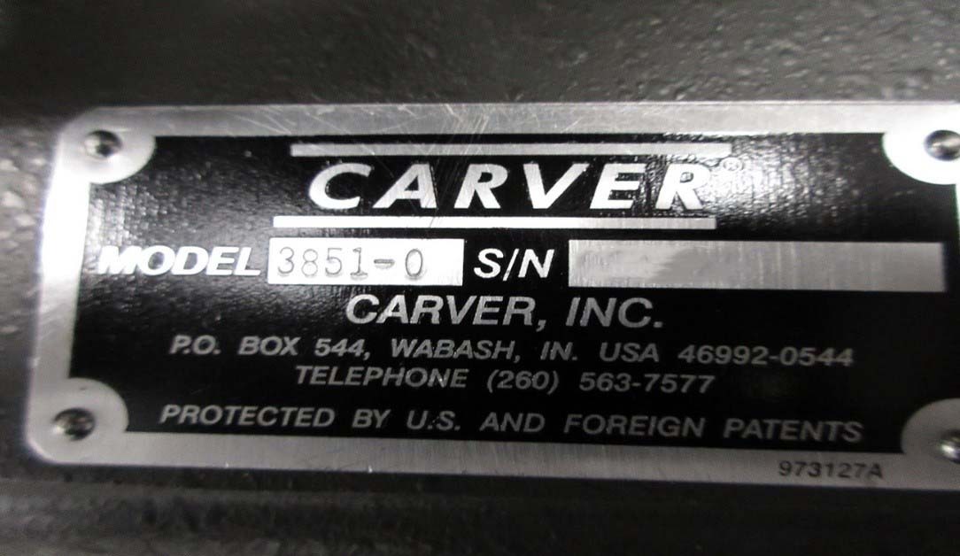 Foto Verwendet CARVER 3851-0 Zum Verkauf