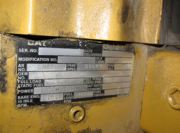 Photo Used CATERPILLAR 3512 For Sale