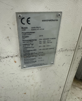 图为 已使用的 CENTROTHERM E2000 HT 410-4 待售
