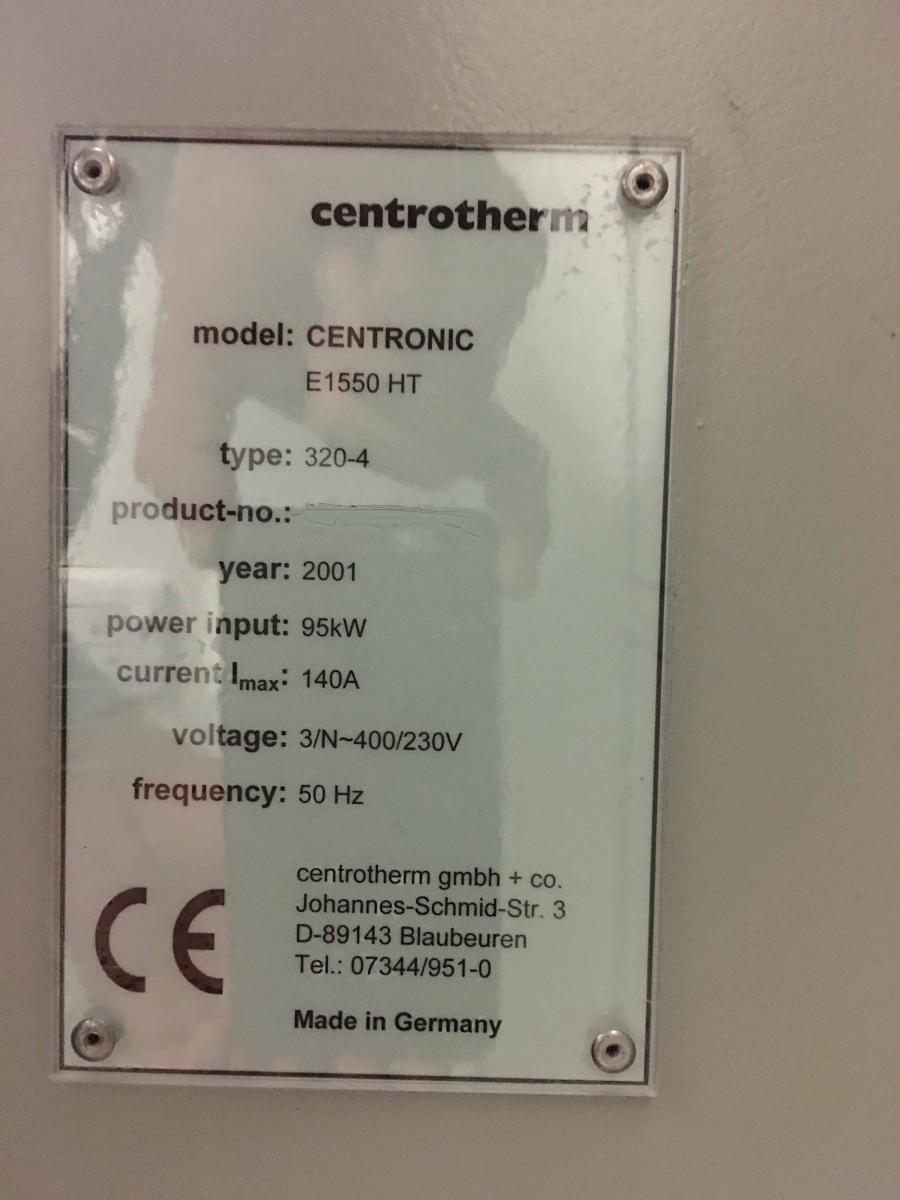 Photo Used CENTROTHERM E1550 HT 320-4 For Sale