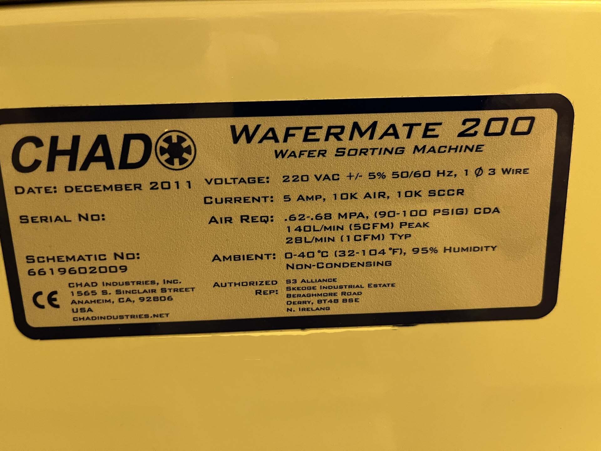 フォト（写真） 使用される CHAD Wafermate 200 販売のために