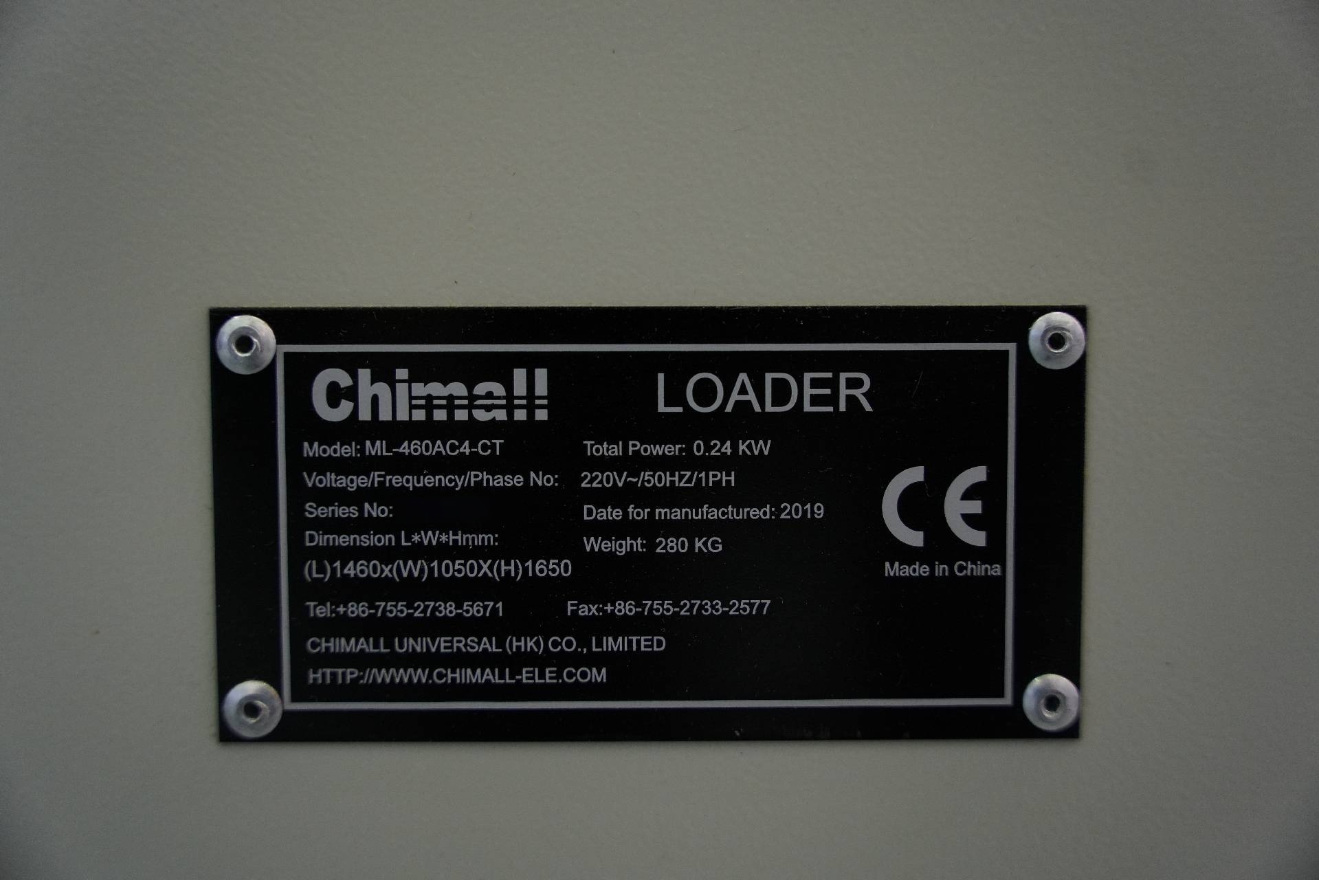 圖為 已使用的 CHIMALL ML-460AC4-CT 待售