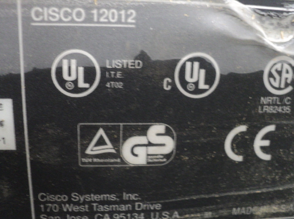 Photo Utilisé CISCO 12012 À vendre