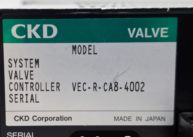 Photo Used CKD VEC-R-CA8-4002 For Sale
