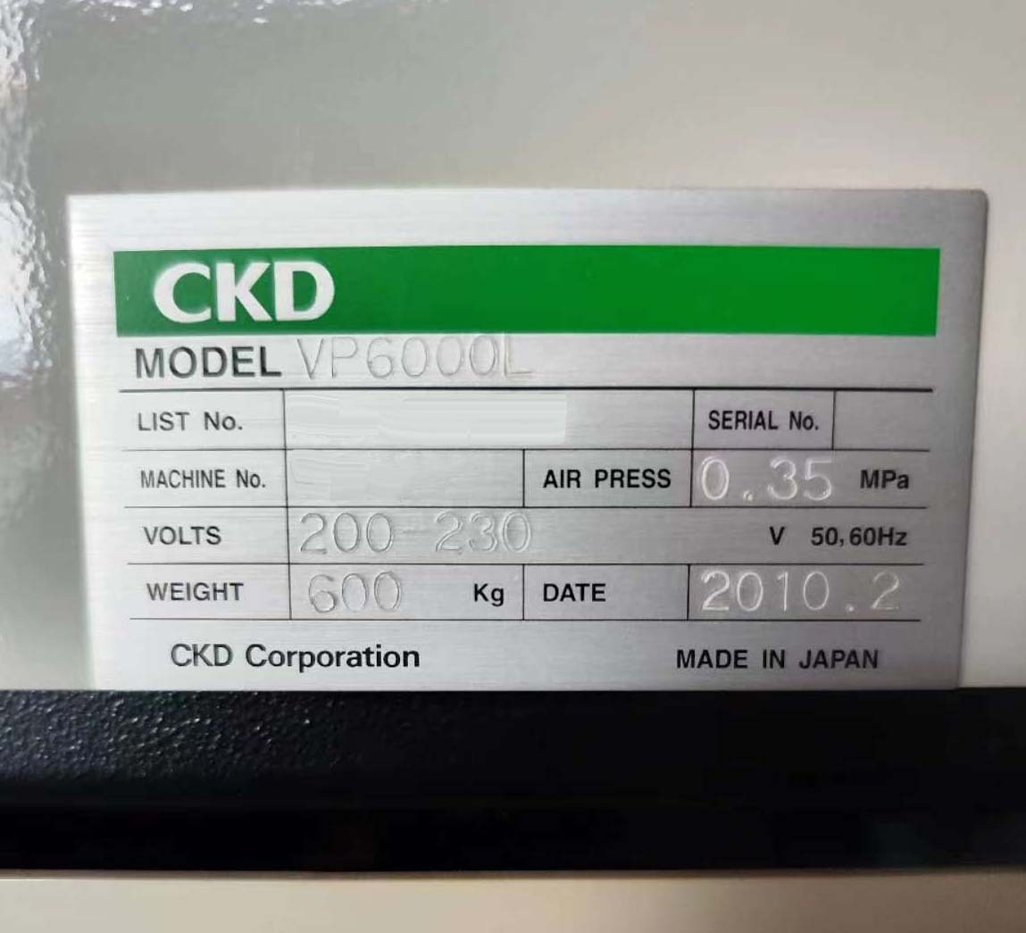 圖為 已使用的 CKD VP6000L 待售