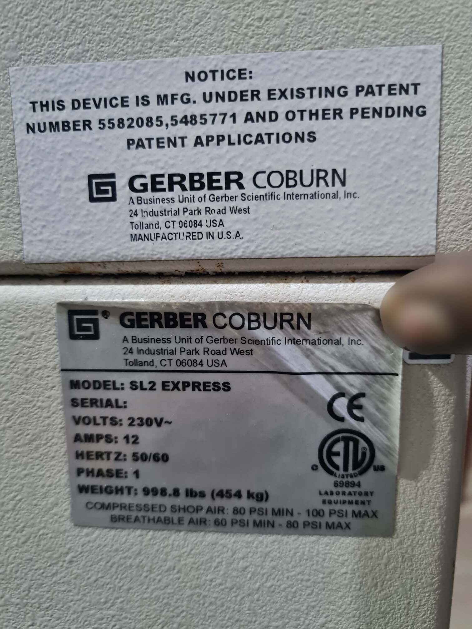 圖為 已使用的 COBURN / GERBER SL2 Express 待售