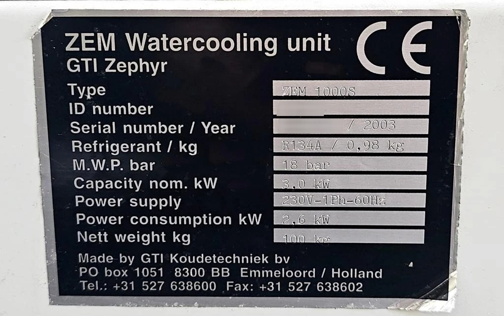 Photo Used COFELY ZEPHYR ZEM 1000S For Sale