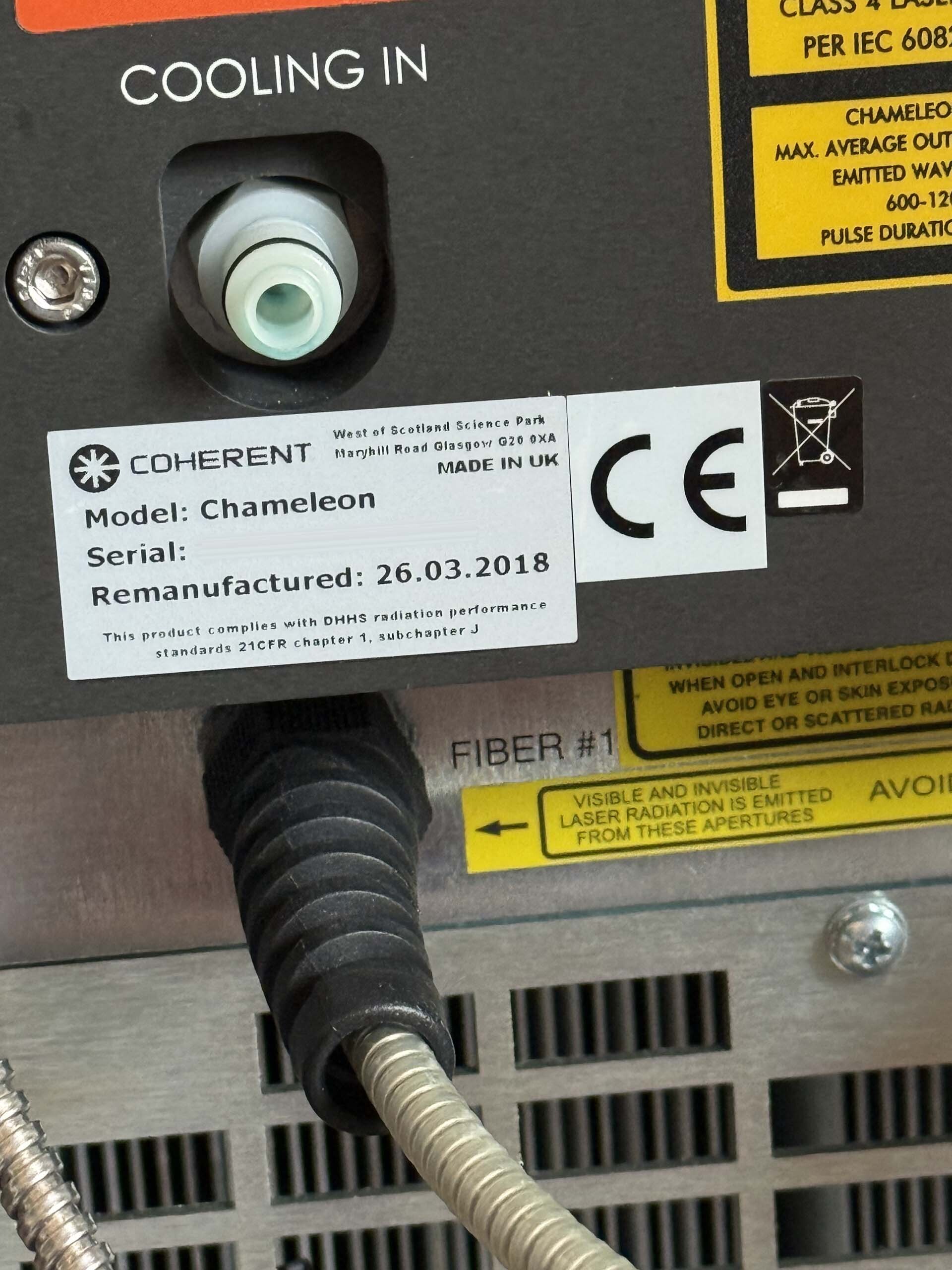 사진 사용됨 COHERENT Chameleon 판매용