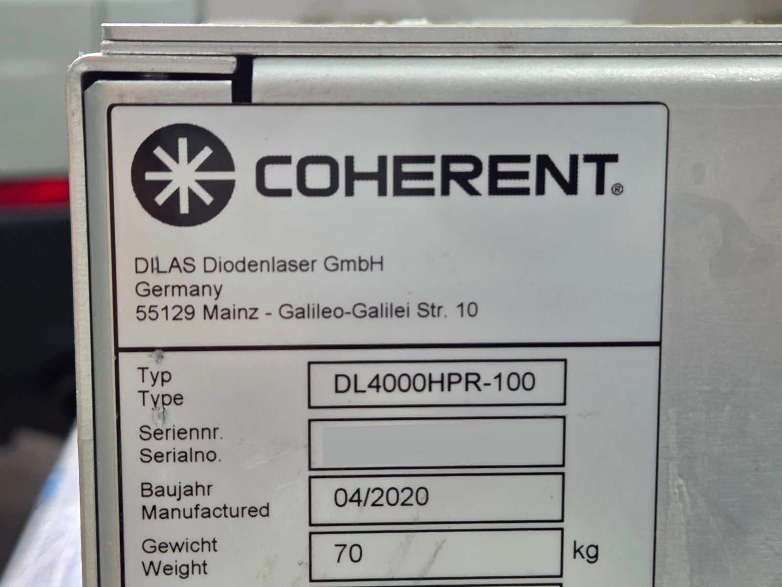 图为 已使用的 COHERENT DL4000HPR-100 待售