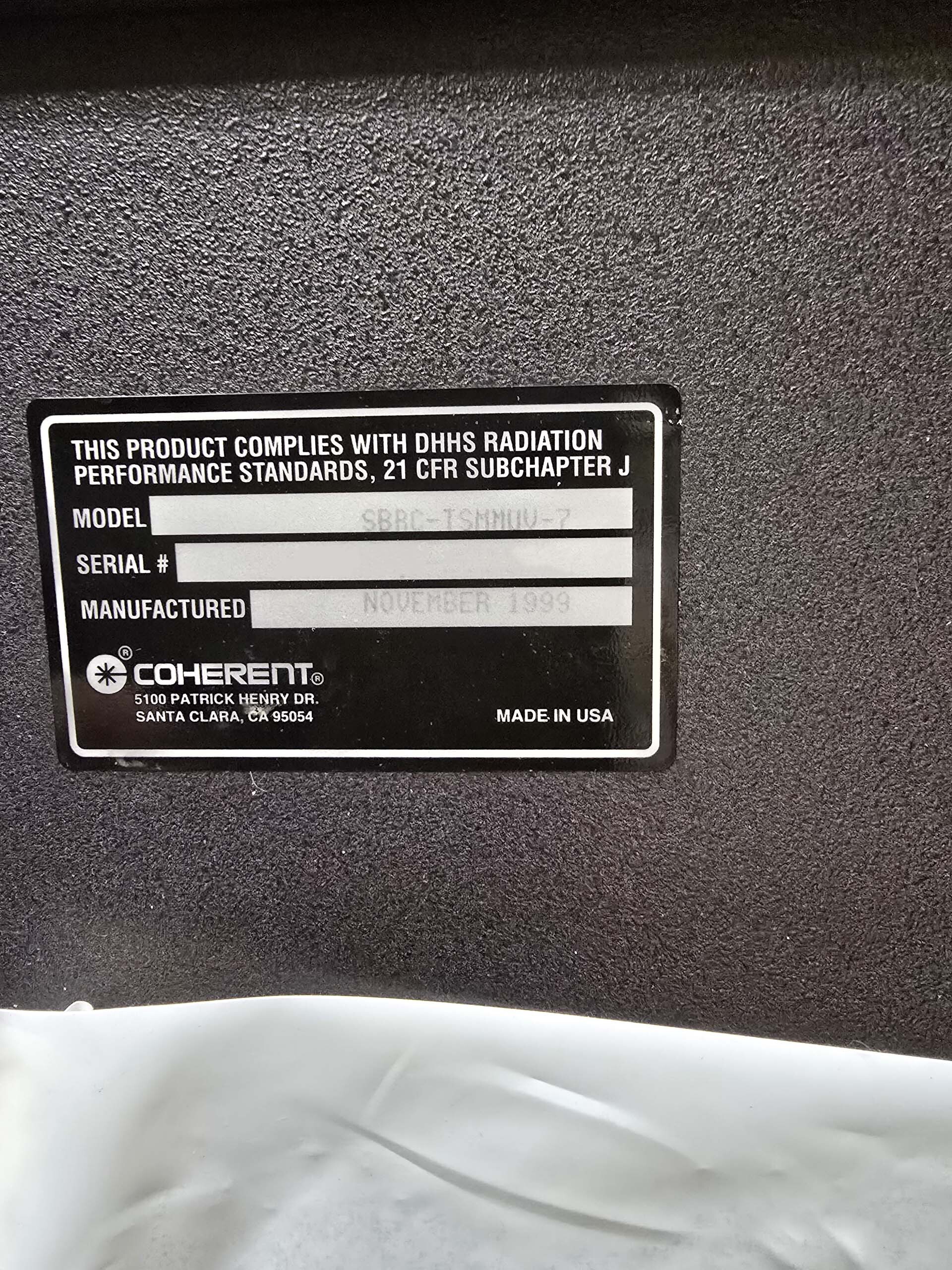 图为 已使用的 COHERENT Innova sabre 7 TSM 待售