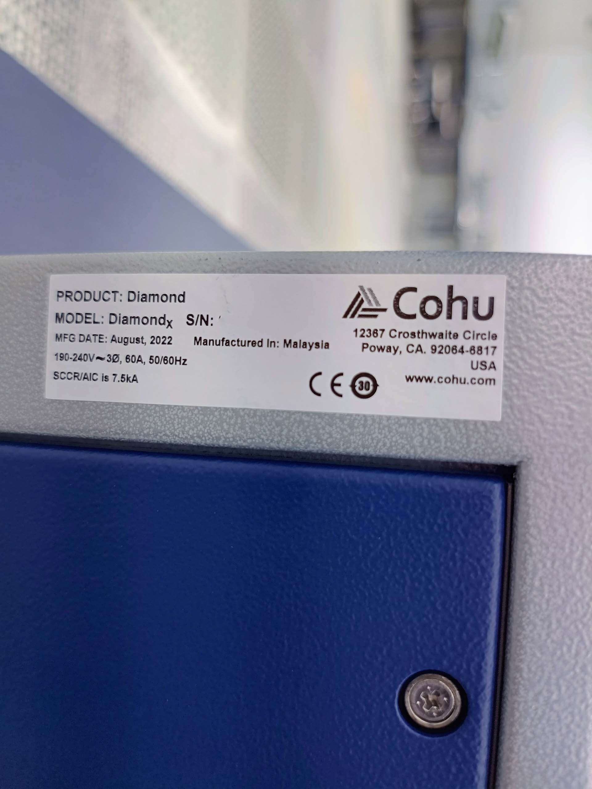 사진 사용됨 COHU Diamond X 판매용