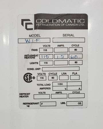 Photo Used COLDMATIC WIF For Sale