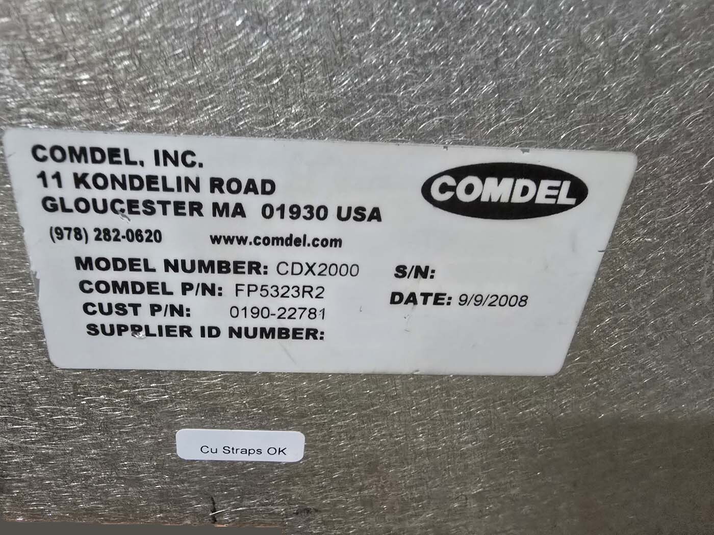 Photo Utilisé COMDEL CDX 2000 À vendre