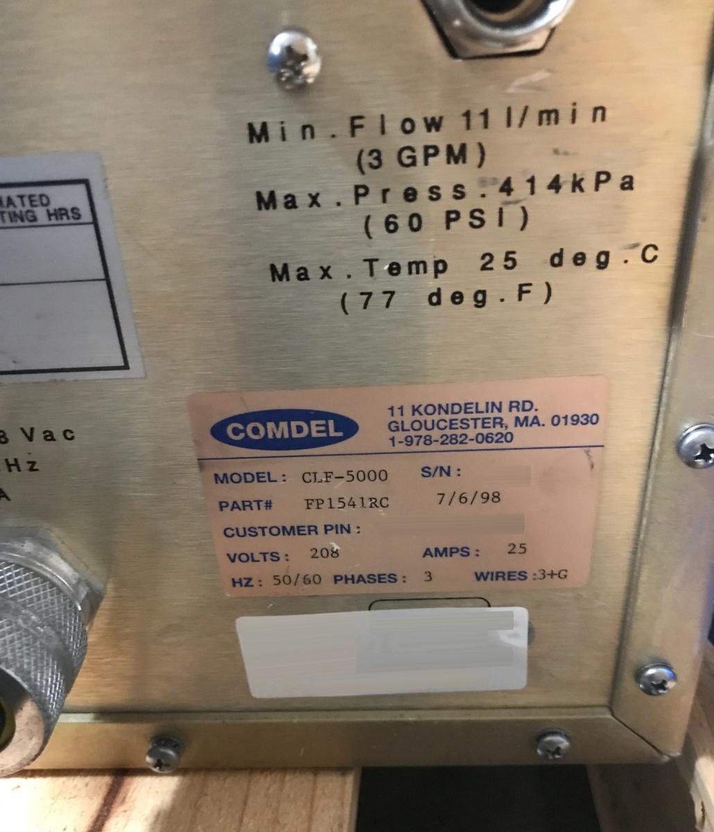Photo Used COMDEL CLF 5000 For Sale