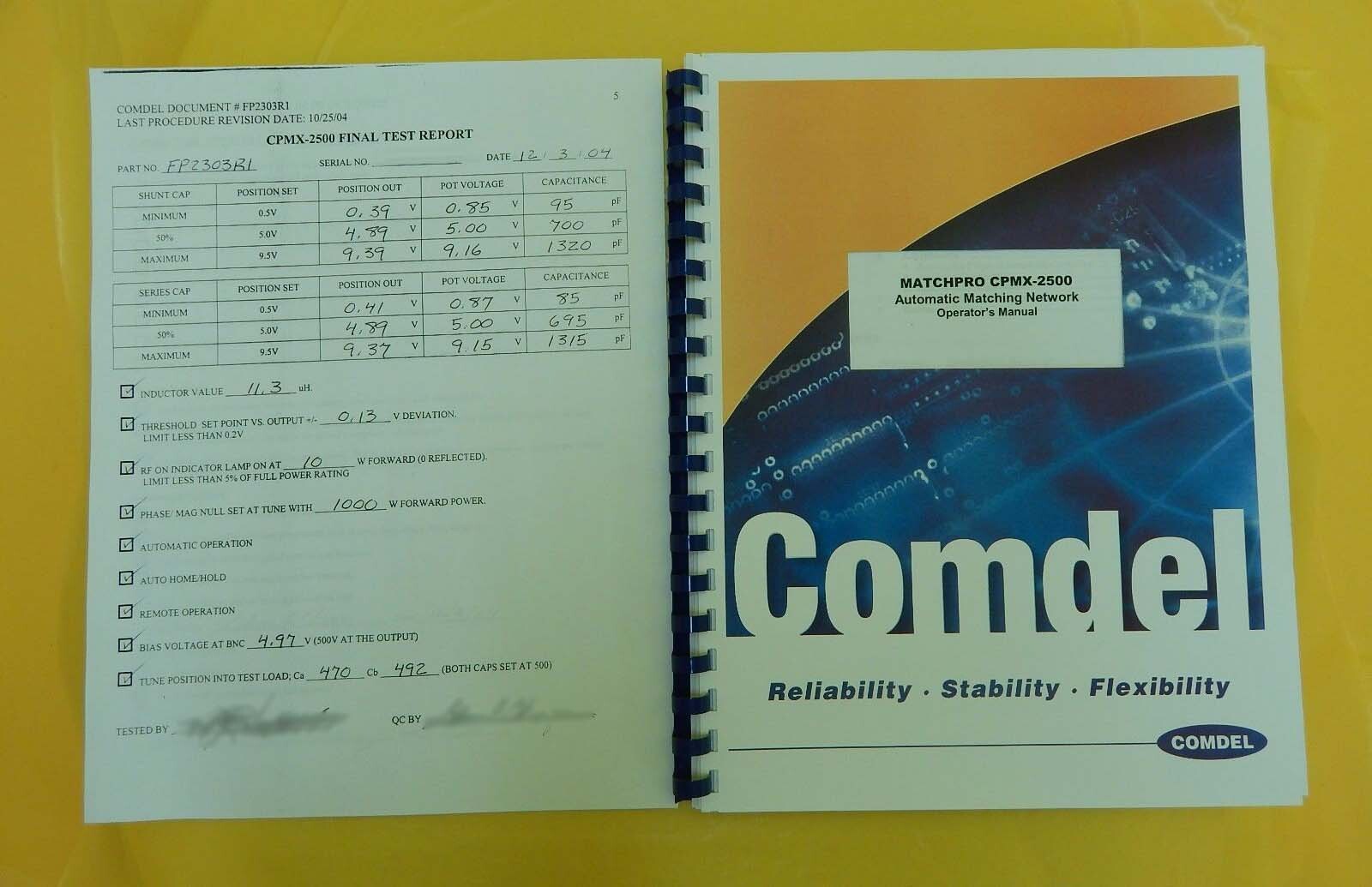 Foto Verwendet COMDEL Match Pro CPMX-2500 Zum Verkauf