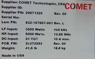 Photo Used COMET 20071325 For Sale