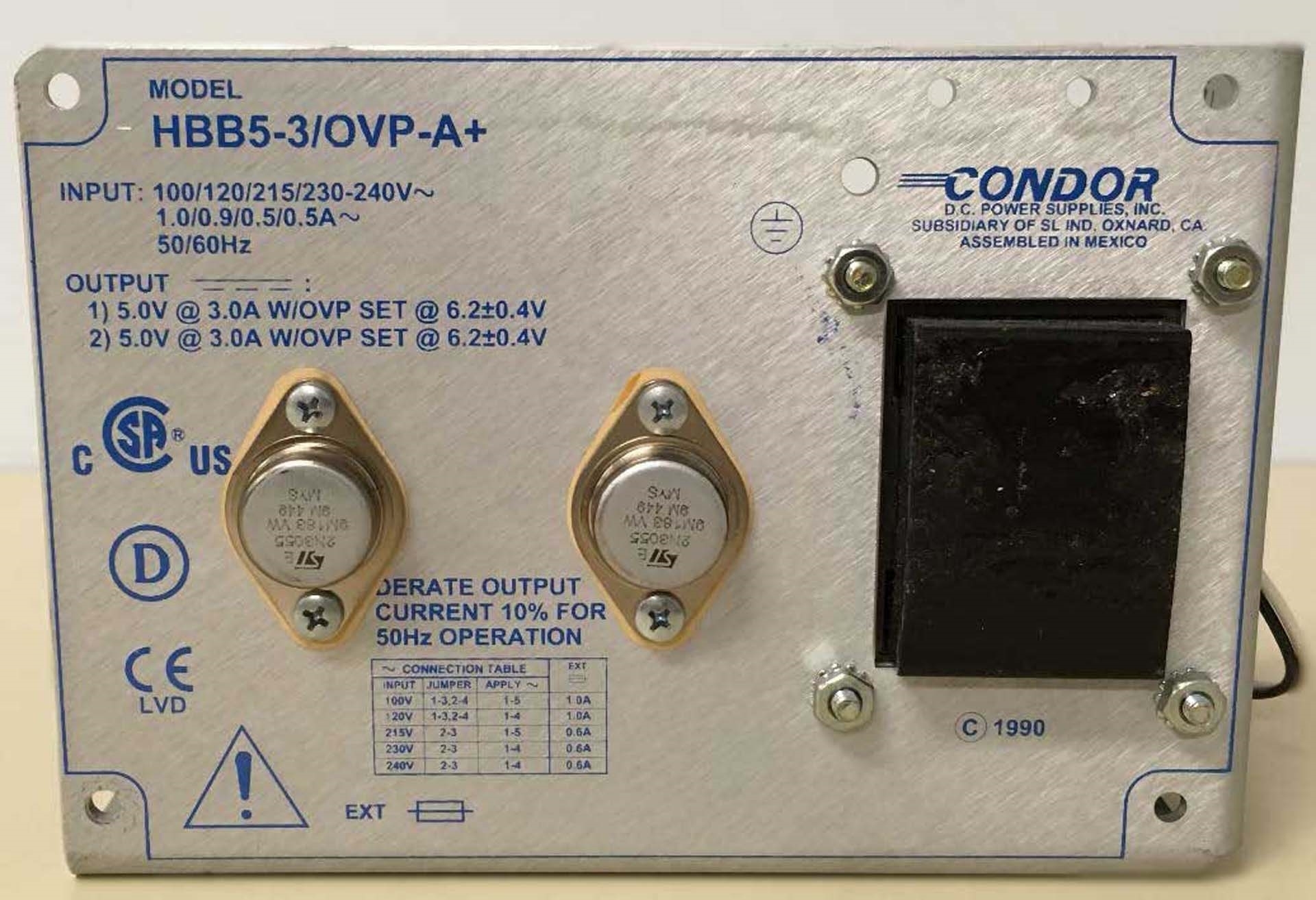 图为 已使用的 CONDOR HBB5-3/OVP-A 待售