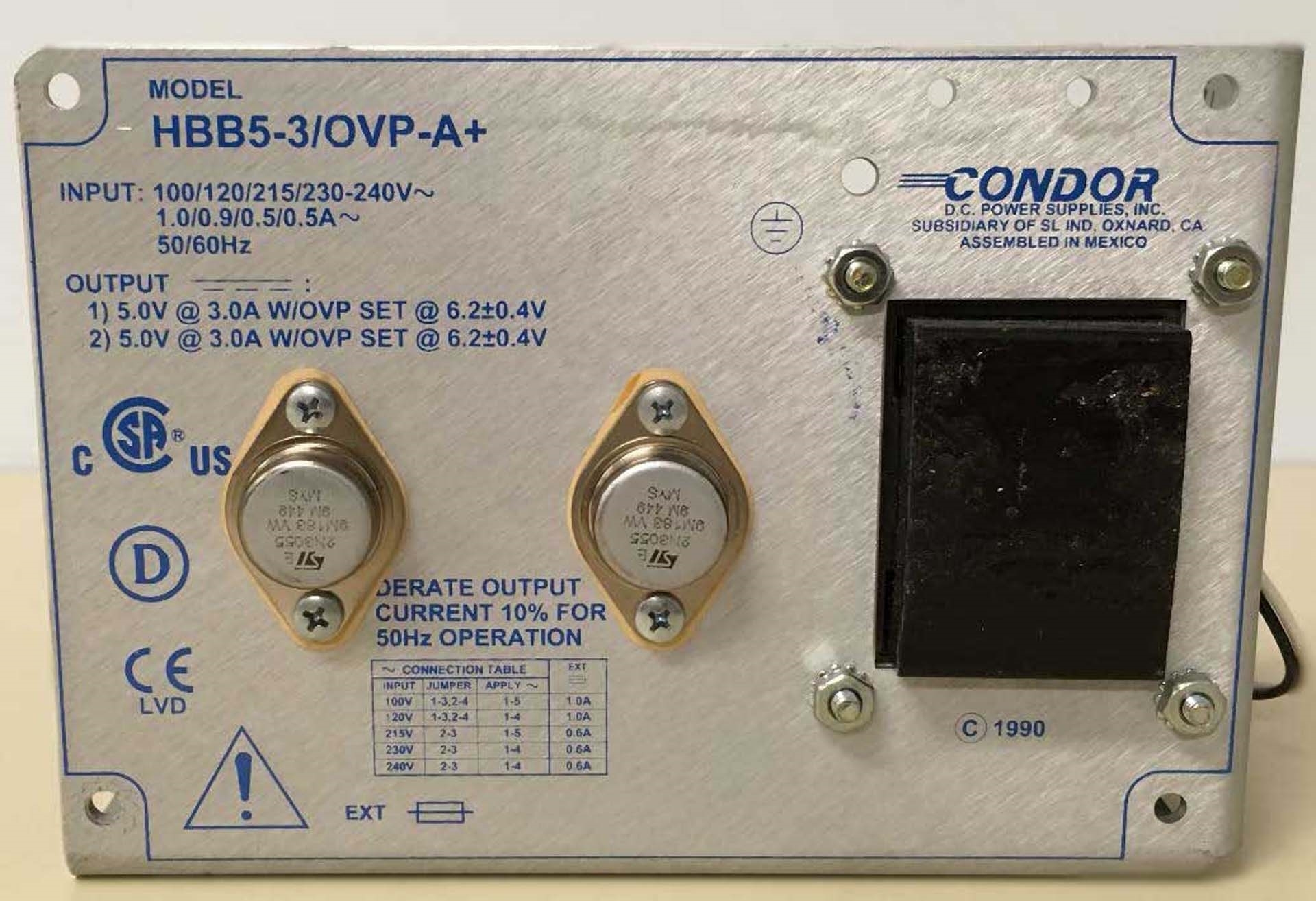 Foto Verwendet CONDOR HBB5-3/OVP-A Zum Verkauf