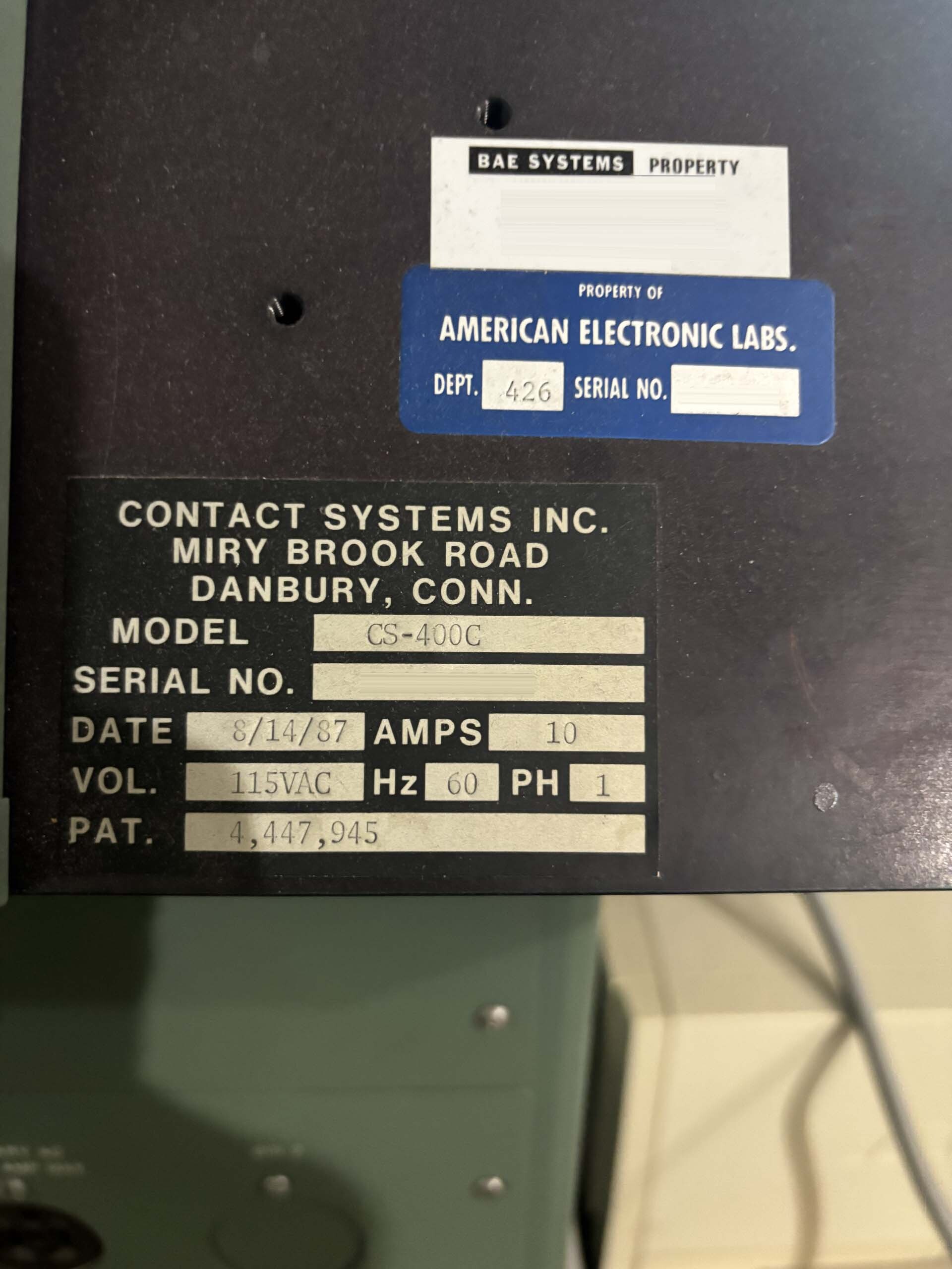 フォト（写真） 使用される CONTACT SYSTEMS CS 400C 販売のために